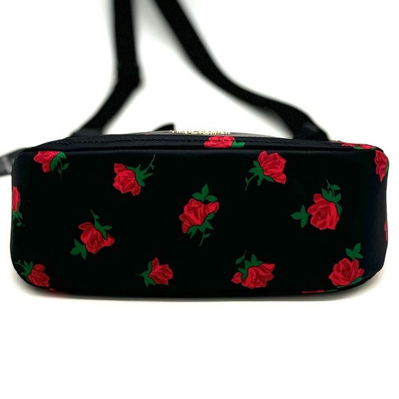 Kate Spade Chelsea Rose Toss Crossbody Bag & Coin Purse Black Multi Rose - Picture 11 of 12